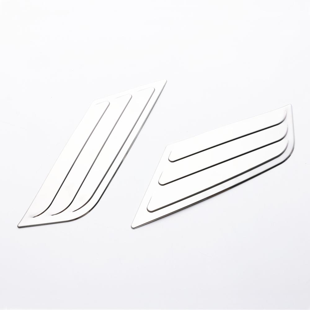2PCS SUS304 Stainless Steel Front Intake Molding Trim Car Styling Cover Accessories for Toyota C-HR CH-R 2017 2018