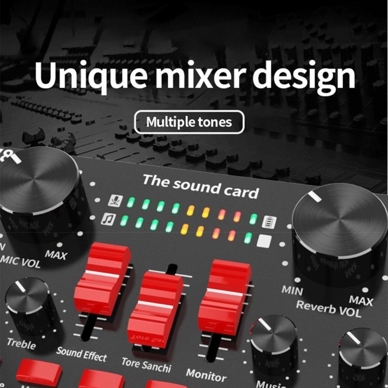 Professional Sound Interfaces For Studio Recording And Live Streaming With Low Noise High Fidelitys Sound Effects Builts In Reverbs