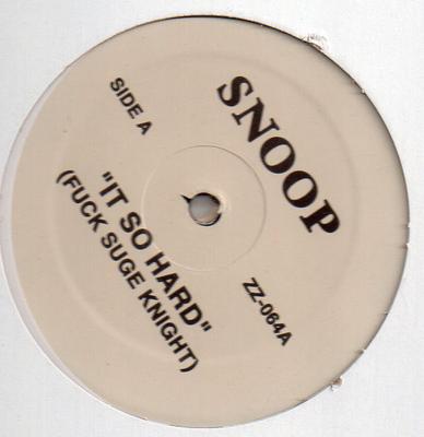 12inch Record SNOOP DOGG / EMINEM, MADD RAPPER - It So Hard (Fuck Suge Knight) / Sti ZZ064 Not On Label US Rap & Hip-Hop/R&B Used