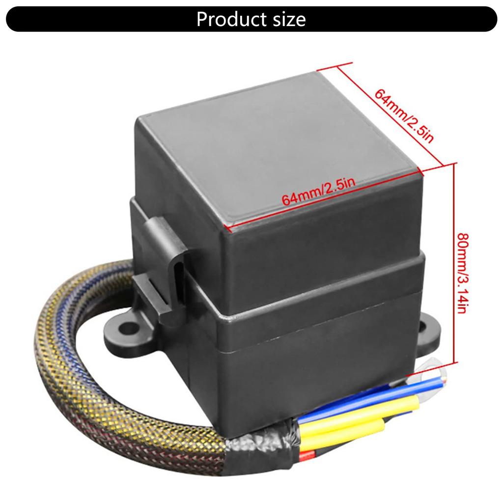 High Capacity 80A 12V Multipurpose 2 Slot 6 Fuses Relays Box Kit for Automotive Boats Marine Use with Easy Installation