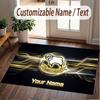Custom Rug Derby County Pattern Print Name Text Soft Non‑Slip Floor Carpet for Home Indoor Decoration