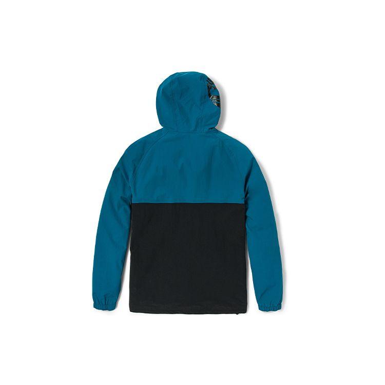 Timberland Logo Printed Color Block Hooded Jacket Men Jacket Lyon-Blue A2CEF-CE2