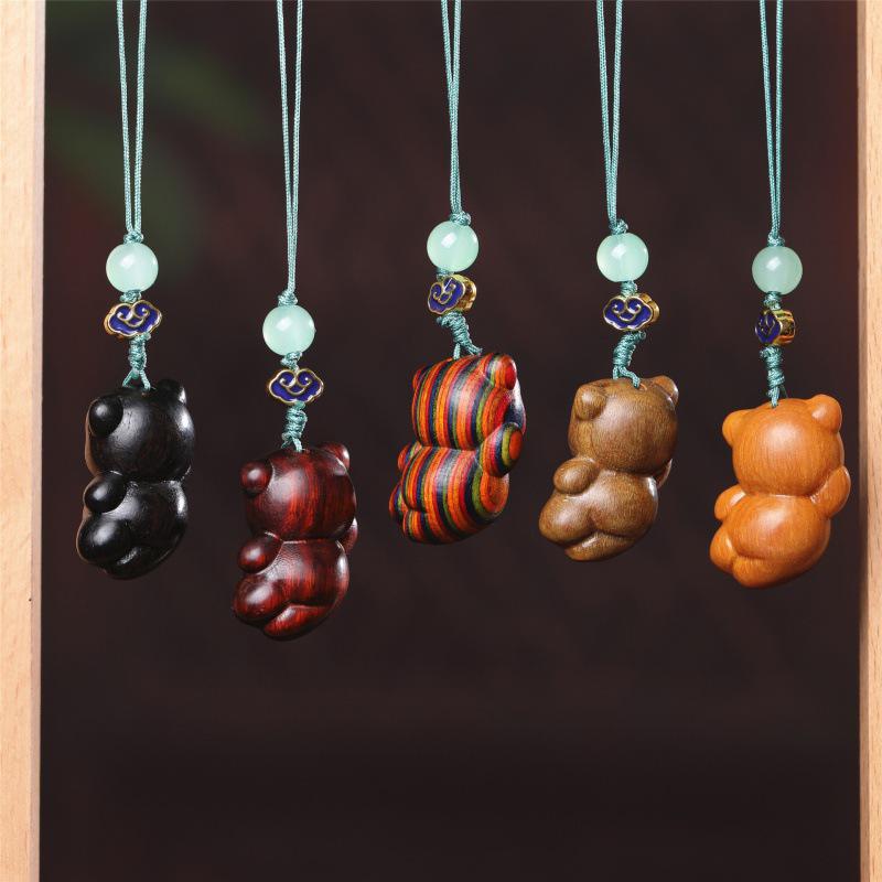 Feitian Little Bear Phone Charm Keychain Pendant Gift Accessories