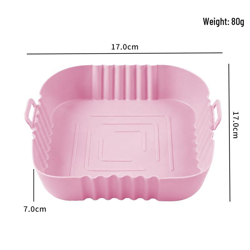 Silicone Baking Pan - High Heat Resistant, Easy to Clean, Round Mold for Air Fryers