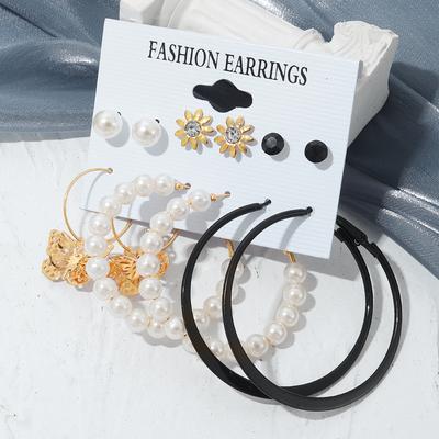 2023 Neue Ohrringe Set Schmetterling Blume Schöne Ohrringe Große Runde Ohrringe Set Braut Hochzeit Ohrringe Luxus Europäischen Franc Große Ohrringe