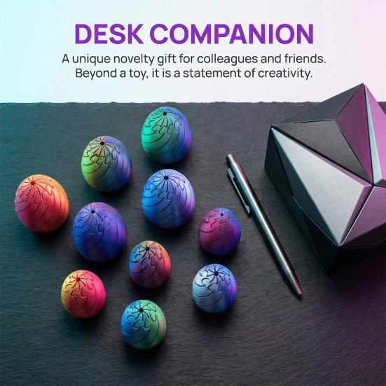 3D Printed Twisting Stress Relief Egg Toy Egg Toy Spiral Articulated Rotating Egg
