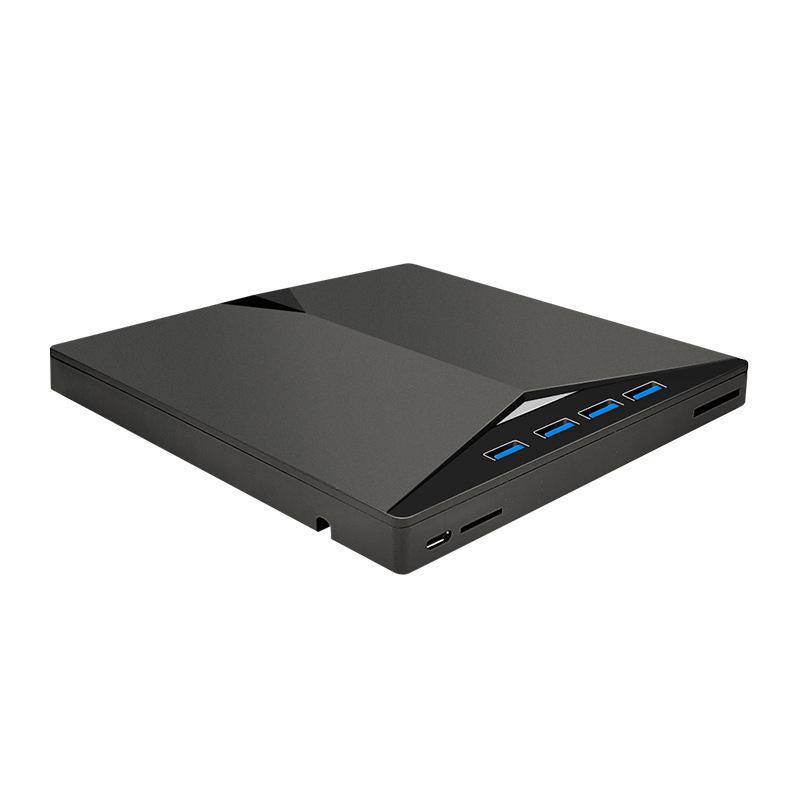 7-in-1 USB 3.0 Type C External CD Player Tray Type Optical Drives DVD Burner Reader Disk Drive for PC Computer Laptop Notebook
