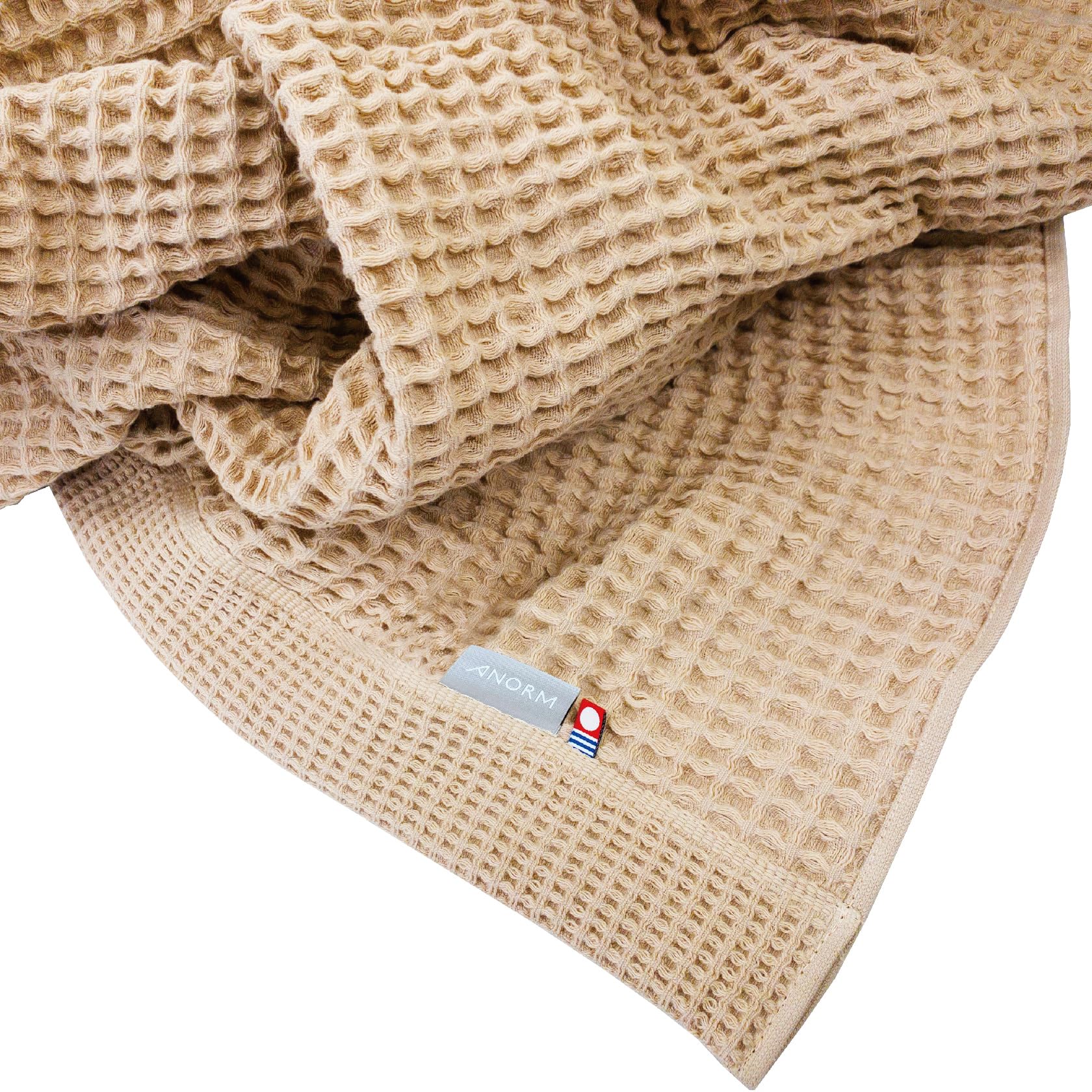 

Imabari Towel Waffle Blanket, Single, Perfect for Winter, with Inner Blanket, 100% Cotton, Made in Japan, Lightweight, 140x190cm (Single, Beige)
