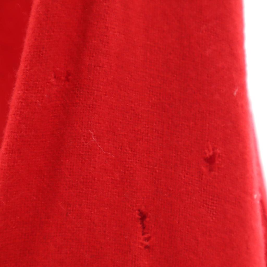 CAMPUS 60s Vintage Wool Blend Long sleeve Open collar shirt S Red Men's Used