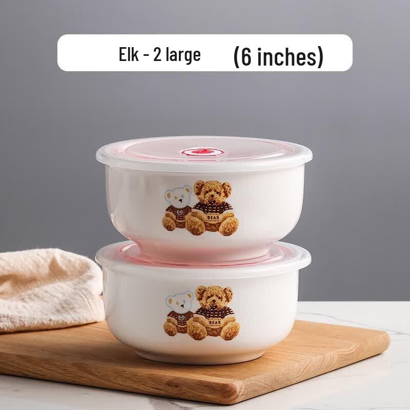 Qiwei Microwave Ceramic Bowl Set with Lids