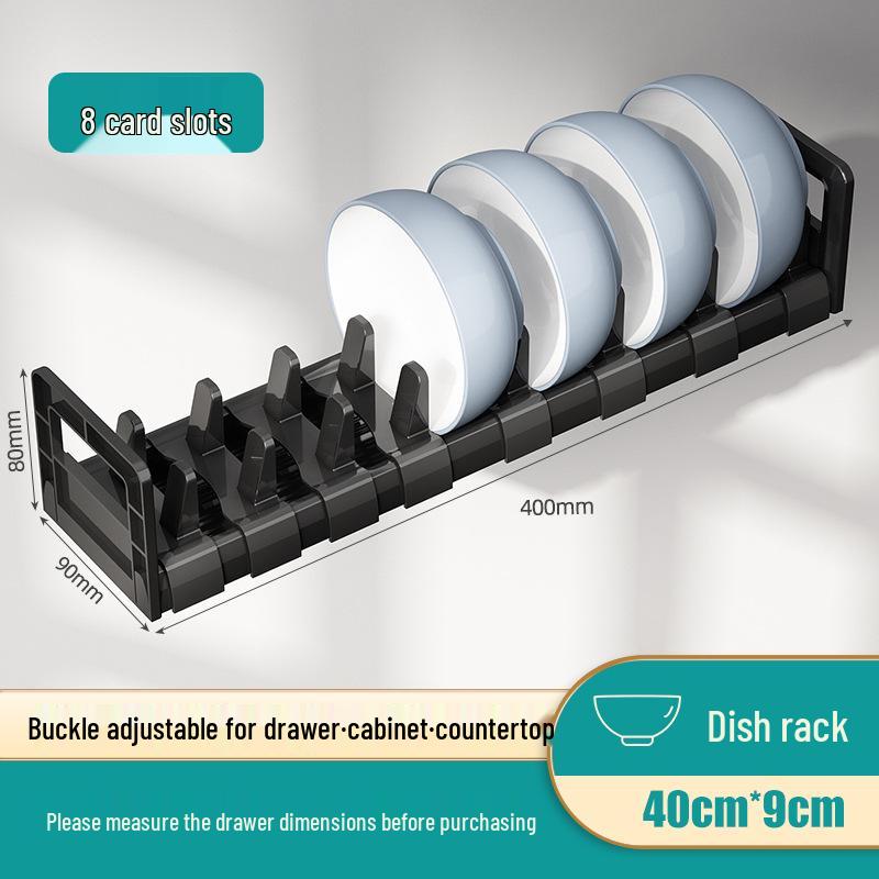 Kitchen Dish Drying Rack with Cutlery Holder and Drawer Organizer