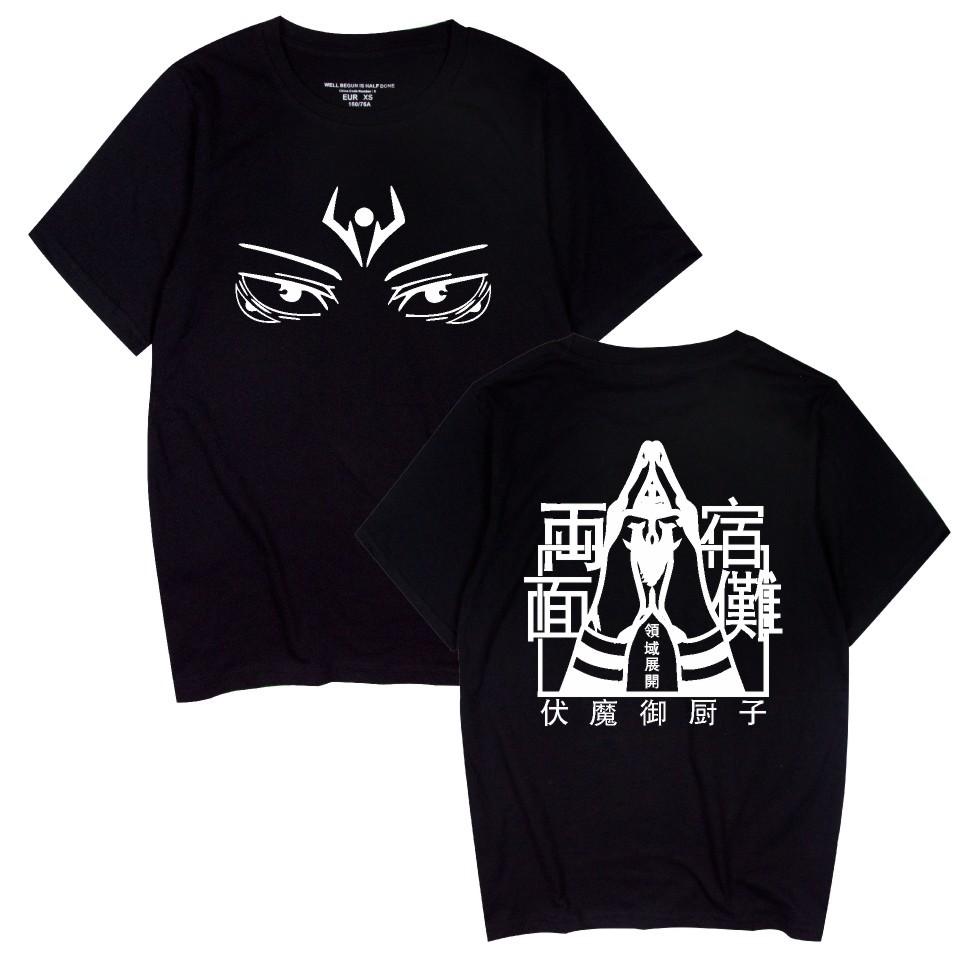 

NEW Jujutsu Kaisen Anime T-shirt for Men Women Summer Tops Tees Kids Tshirts Clothes Streetwear XS чёрный
