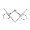 Full Cheek Horse Snaffle Bit Rustfritt stål Ring Farm Joint Bit for 125 mm Hestemunn
