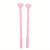 School Season 10pcs 0.5mm Creative Girly Heart Pink Series Gel Pen Cute Stationery Cartoon Love Water-based Pen Signature Pen