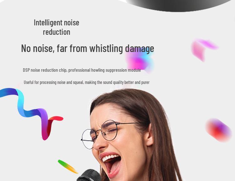 Universal Wireless Dynamic Microphone with Dual Amplifier Stand for Home, Conference, and Stage Audio
