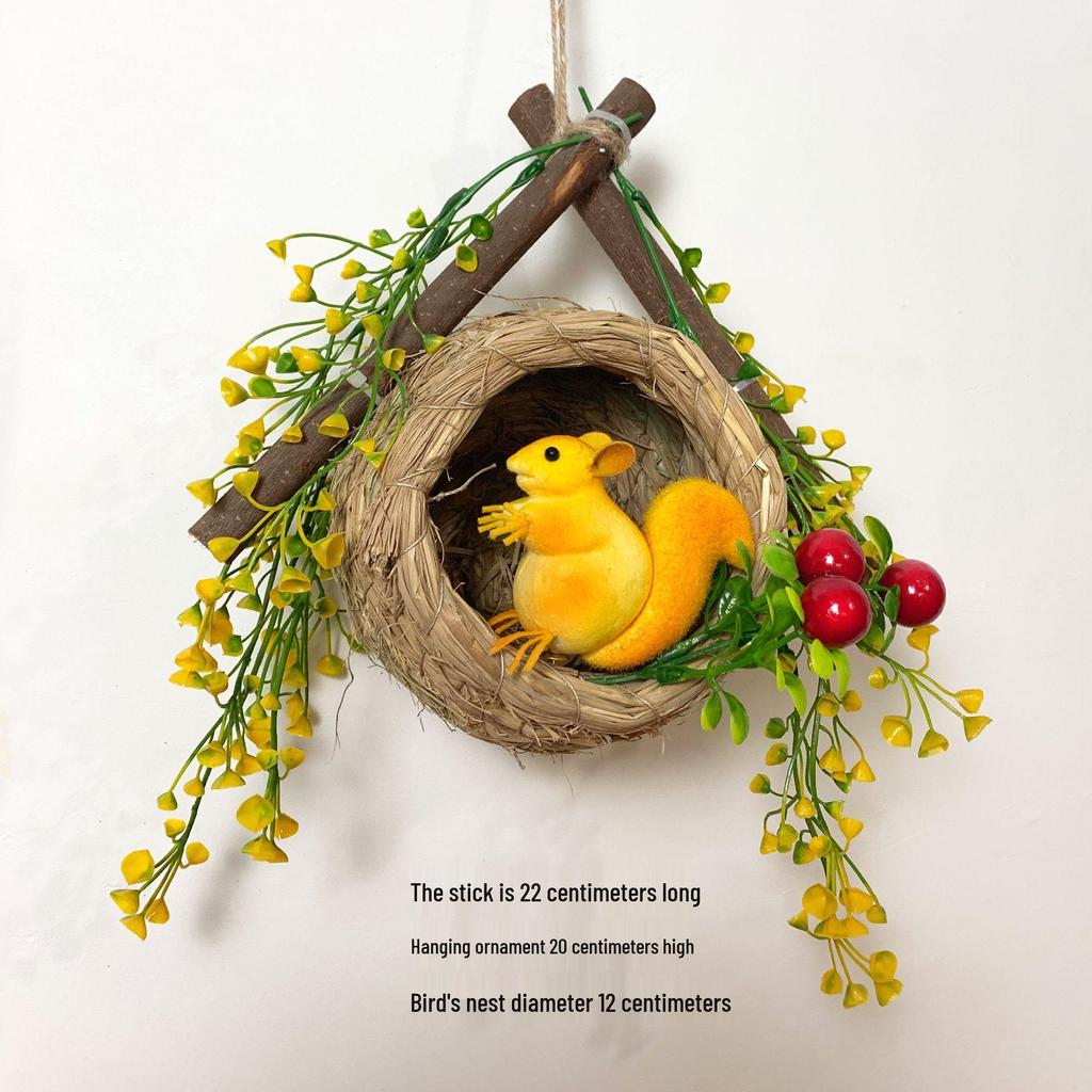 Small Magpie Feather Bird Ornament for Garden and Decor