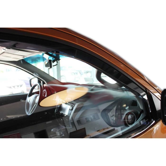 Déflecteurs d'air - J&amp;J AUTOMOTIVE - Heko - Fumé - Acrylique renforcé - Pour Nissan Navara NP300