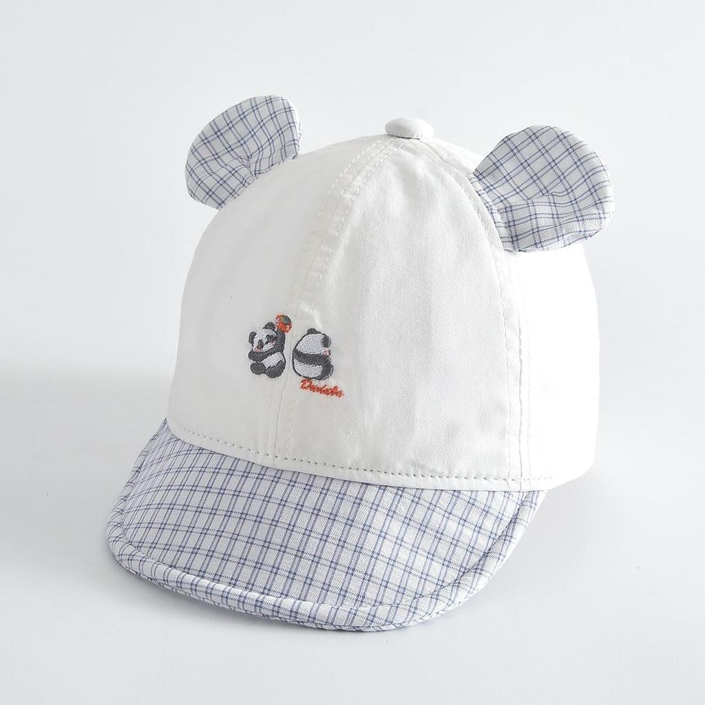 Kids' Cotton Baseball Cap with Bear Ears - Windproof and Sunproof