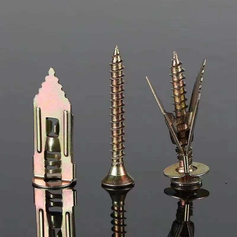 20/100set Self Drilling Drywall Anchors with Screws Expansion Nail Heavy-Duty Metal Wall Anchors Self-Tappe Screw Fixing Tools