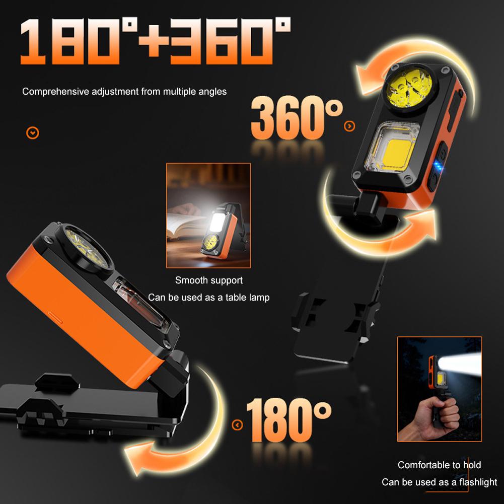 COB LED Headlamp Induction Head Lamp With Angle Adjustable 7 Modes Rechargeable Magnetic Sensor Head Light For Out F4N5