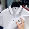 100% Cotton Luxury Brand New Men's Embroidered Short Style Summer Comfortable Breathable Polo Shirt Business Casual T-shirt Top
