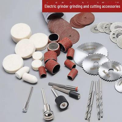 Zubehör für elektrische Schleifmaschinen: Bohrer, Jade-Trennscheibe, Schraubstock, Polierset