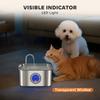3.2 L Cat Water Fountain For Drinking Cat Fountain Stainless Steel With Visible Water Level Window Ultra Silent Pump