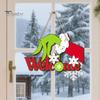 Festive Cartoon Santa Deer Ornaments Christmas Wooden Pendant, Decorative Reindeer/Santa Claus/Gnome Pattern Hanging Sign, Welcome Sign with Childlike