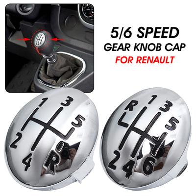 5/6-Gang-Auto-Schaltknauf-Kappenabdeckung Schalthebelkopfabdeckung Für Renault Clio Twingo Scenic Megane II 1996-2011 Schaltknauf