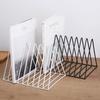Triangular Bookcase Iron Art Small Bookcase Desk Decoration Storage Rack Simple Book and Newspaper Rack