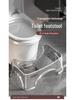 Transparent Thickened Toilet Footrest for Bathroom and Bedroom Use