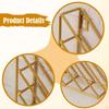 Triangle Wall Bookshelf Floating Book Shelf Space Saving Decorative Rack File Holder for Vinyl