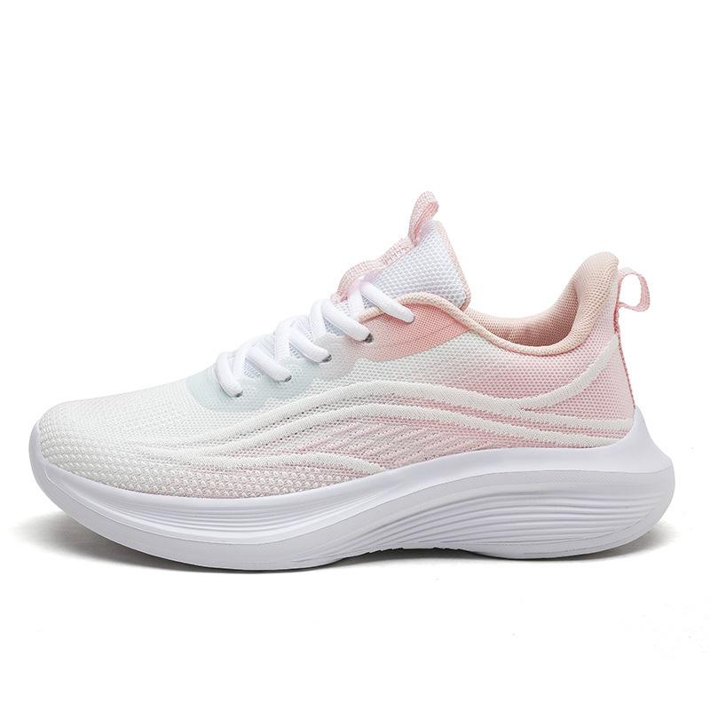 Sneakers Damen Sommer Neu Mesh Atmungsaktiv und Leicht Laufschuhe Paar Weiche Sohle Rutschfest und Abriebfest Wanderschuhe