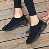 Cloth shoes medium sports shoes light shoes black large size not tired feet