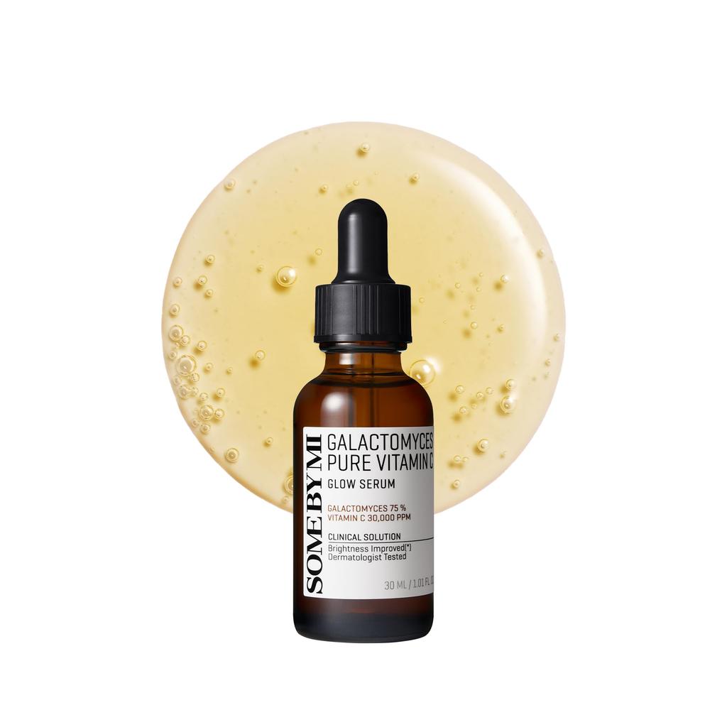 SOME BY MI Galactomyces Pure Vitamin C Sérum Éclat 30ml Sérum Par One Niacinamide Ferment de Galactomyces Vitamine C Pure Pores Éclaircissant Teint Terne