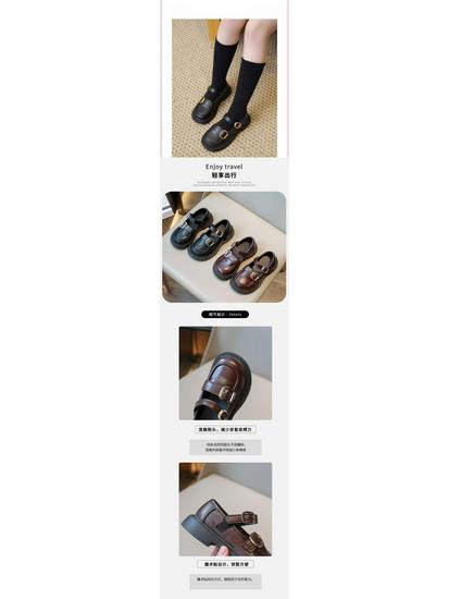 Mocassins de Couro Preto para Meninas 2025 - Sapatos de Princesa de Sola Macia Estilo Britânico Primavera/Outono