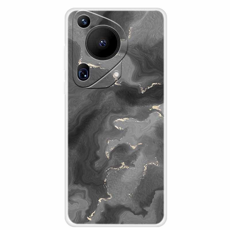 For Huawei Pura 70 Case Marble TPU Soft Transparent Silicone Back Covers For Huawei Pura 70 Ultra Case 70ultra Cool Pura70 Pro+ Pura 70 Ultra