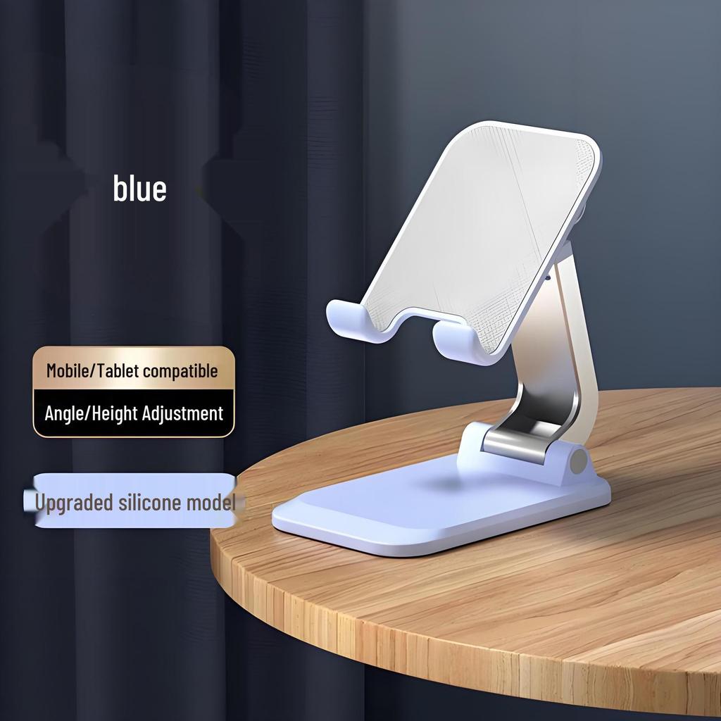 Adjustable Desktop Phone & Tablet Holder - Multi-Functional, Folding Stand for Live Streaming & Stable Support