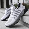 Men's shoes sneakers 2025 large size flying woven single shoes soft sole comfortable running shoes breathable non-smelly feet mesh shoes