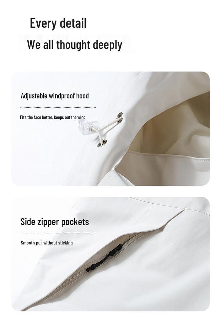 24 AW Multifunktionale Wasserdichte Atmungsaktive Kapuzenjacke für Paare