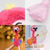 Talking And Singing Flamingo Plush Toy Interactive Birthday Gift