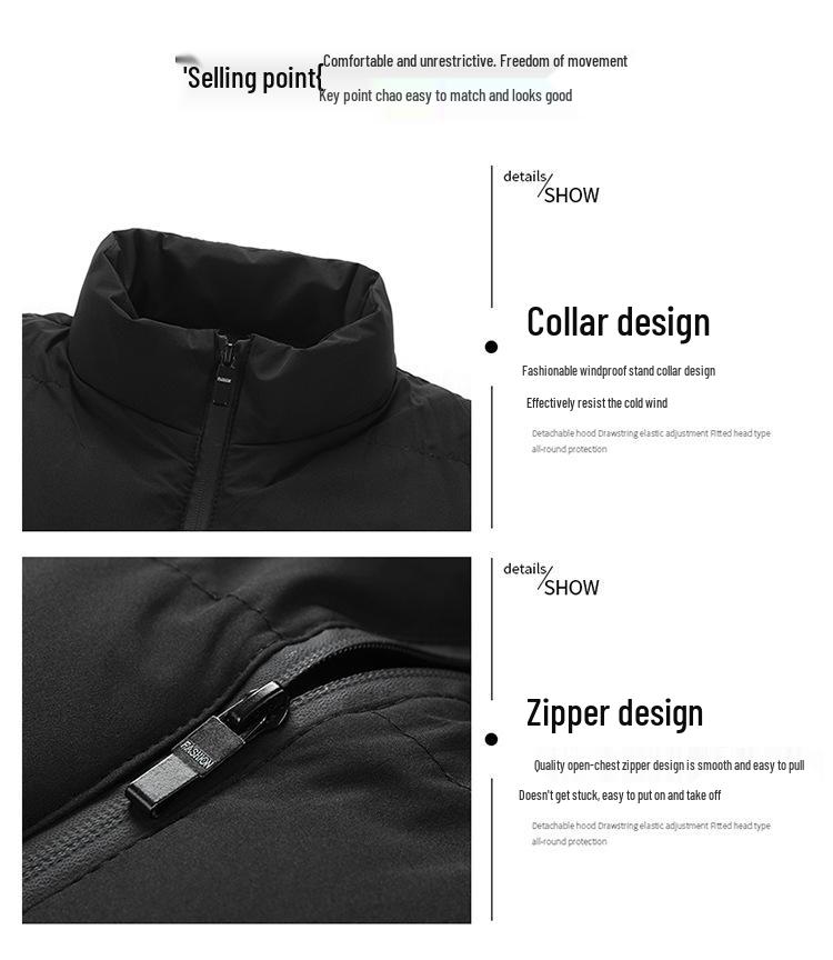 Popular Plus Size Men's Casual Vest - Loose and Warm Down Cotton for Autumn/Winter