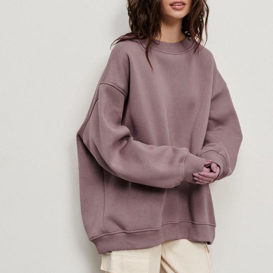 NUSGEAR Ladies Jumpers Long Sleeve Hollow Out Sweater Casual Crochet Pointelle Knit Pullover Sweaters Crew Neck Loose Plain Jumper For Women Gray