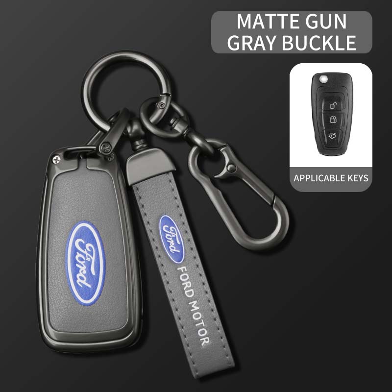 Car Flip Key Case Cover Fob Shell For Ford Ranger C-Max S-Max Focus Galaxy Mondeo Transit Tourneo Custom Auto Remote Accessories
