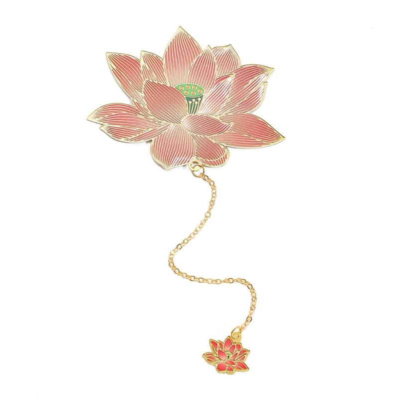 5 Pcs Chinese Style Bookmarks Page Markers Reading Bookmarkers Leaf Shape Bookmarks Metal Bookmarks with Tassels