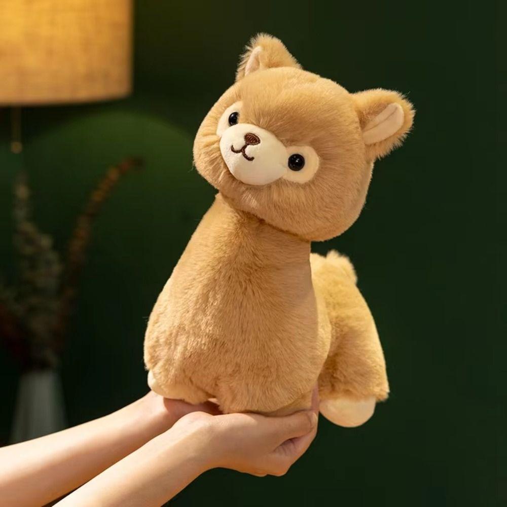 Cute PP Cotton Alpaca Plush Toys Fluffy Collection Plush Llama Dolls Soft Comfortable Animals Stuffed Toys Birthday Gifts