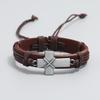 Personalized Retro Woven Cowhide Bracelet with Adjustable Pull-out Design