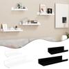 4Pcs Hanging Display Shelves for Books and Records Easy Install Photo Presentation Rack Multipurpose Floating Shelf