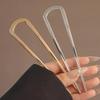 Simple U Shaped Hairpin Metal Hair Sticks U French Hair Clips Pins Fashionable Hair Jewelry Accessories for Women