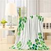 St. Patrick'S Day Blanket Clover Design Flannel Blanket Sofa Decorative Blanket Sheet Bedspread